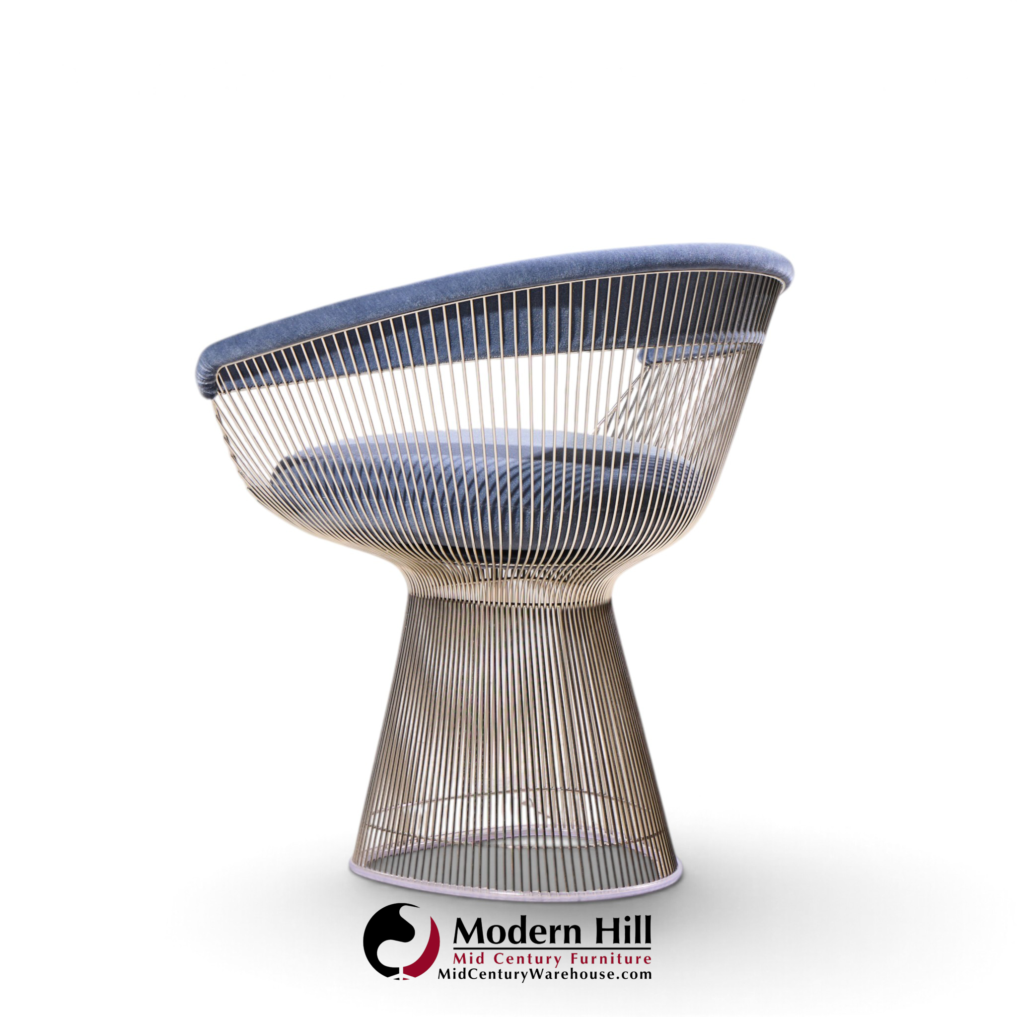 warren platner for knoll mid century dining chairs - pair