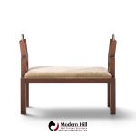 wendell castle mid century oak bench