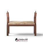 wendell castle mid century oak bench