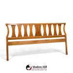 young manufacturing mid century walnut king headboard